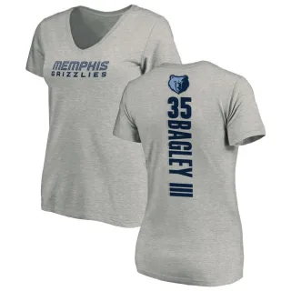 Women's Memphis Grizzlies Marvin Bagley III Ash Backer T-Shirt