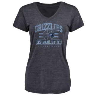 Women's Memphis Grizzlies Marvin Bagley III Navy Baseline T-Shirt